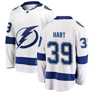 Breakaway Fanatics Branded Men's Brian Hart Tampa Bay Lightning Away Jersey - White