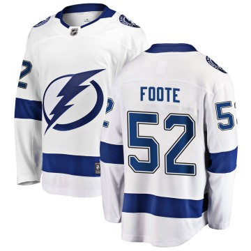 Breakaway Fanatics Branded Men's Cal Foote Tampa Bay Lightning Away Jersey - White