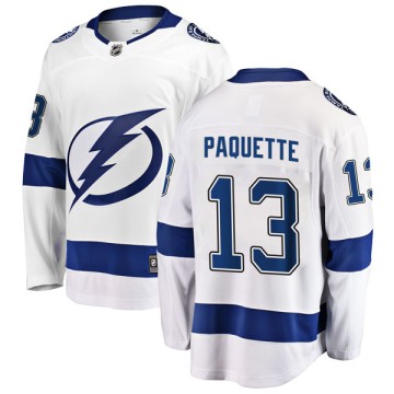 Breakaway Fanatics Branded Men's Cedric Paquette Tampa Bay Lightning Away Jersey - White