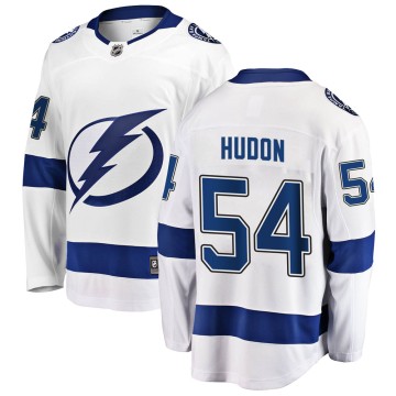 Breakaway Fanatics Branded Men's Charles Hudon Tampa Bay Lightning Away Jersey - White