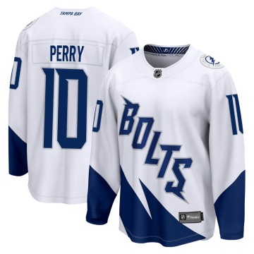 Breakaway Fanatics Branded Men's Corey Perry Tampa Bay Lightning 2022 Stadium Series Jersey - White