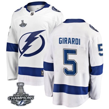 Breakaway Fanatics Branded Men's Dan Girardi Tampa Bay Lightning Away 2020 Stanley Cup Champions Jersey - White