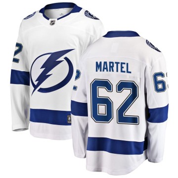 Breakaway Fanatics Branded Men's Danick Martel Tampa Bay Lightning Away Jersey - White