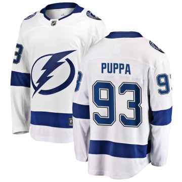 Breakaway Fanatics Branded Men's Daren Puppa Tampa Bay Lightning Away Jersey - White