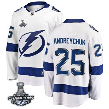 Breakaway Fanatics Branded Men's Dave Andreychuk Tampa Bay Lightning Away 2020 Stanley Cup Champions Jersey - White