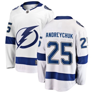 Breakaway Fanatics Branded Men's Dave Andreychuk Tampa Bay Lightning Away Jersey - White