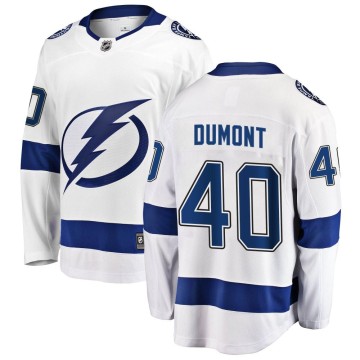 Breakaway Fanatics Branded Men's Gabriel Dumont Tampa Bay Lightning Away Jersey - White