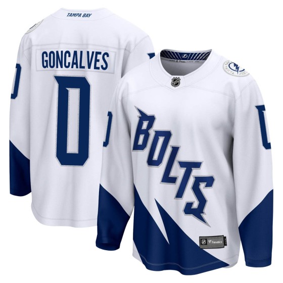 Breakaway Fanatics Branded Men's Gage Goncalves Tampa Bay Lightning 2022 Stadium Series Jersey - White