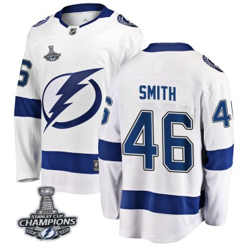 Breakaway Fanatics Branded Men's Gemel Smith Tampa Bay Lightning Away 2020 Stanley Cup Champions Jersey - White