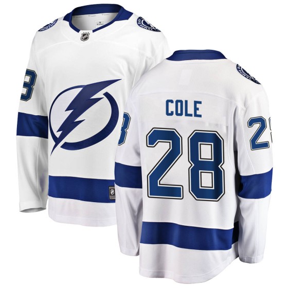 Breakaway Fanatics Branded Men's Ian Cole Tampa Bay Lightning Away Jersey - White