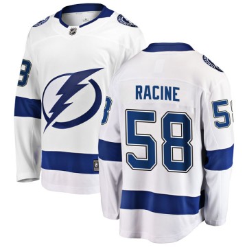 Breakaway Fanatics Branded Men's Jonathan Racine Tampa Bay Lightning Away Jersey - White