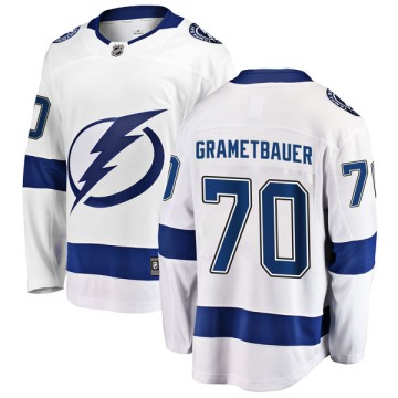 Breakaway Fanatics Branded Men's Mark Grametbauer Tampa Bay Lightning Away Jersey - White