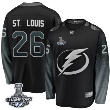 Breakaway Fanatics Branded Men's Martin St. Louis Tampa Bay Lightning Alternate 2020 Stanley Cup Champions Jersey - Black