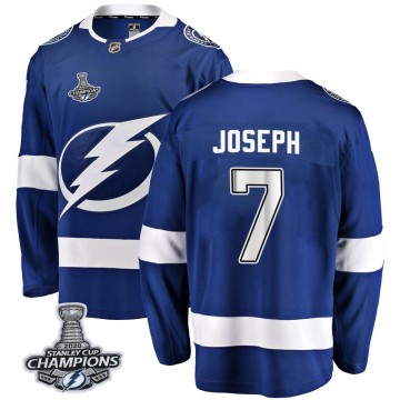 Breakaway Fanatics Branded Men's Mathieu Joseph Tampa Bay Lightning Home 2020 Stanley Cup Champions Jersey - Blue