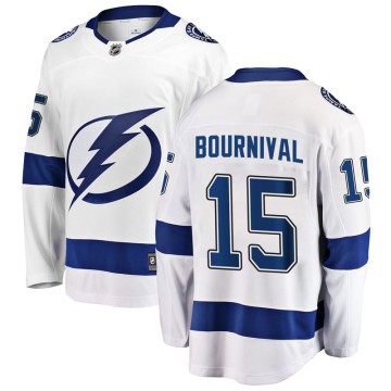 Breakaway Fanatics Branded Men's Michael Bournival Tampa Bay Lightning Away Jersey - White