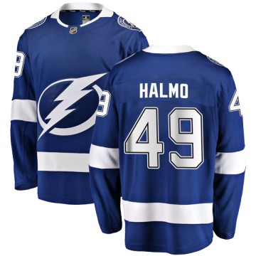 Breakaway Fanatics Branded Men's Mike Halmo Tampa Bay Lightning Home Jersey - Blue