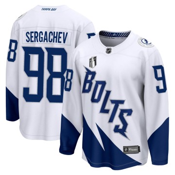 Breakaway Fanatics Branded Men's Mikhail Sergachev Tampa Bay Lightning 2022 Stadium Series 2022 Stanley Cup Final Jersey - White