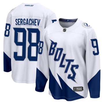 Breakaway Fanatics Branded Men's Mikhail Sergachev Tampa Bay Lightning 2022 Stadium Series Jersey - White