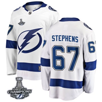 Breakaway Fanatics Branded Men's Mitchell Stephens Tampa Bay Lightning Away 2020 Stanley Cup Champions Jersey - White