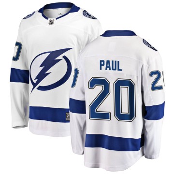 Breakaway Fanatics Branded Men's Nicholas Paul Tampa Bay Lightning Away Jersey - White