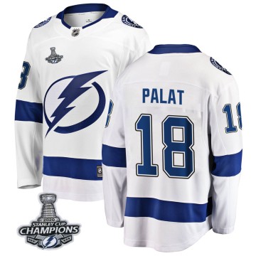 Breakaway Fanatics Branded Men's Ondrej Palat Tampa Bay Lightning Away 2020 Stanley Cup Champions Jersey - White