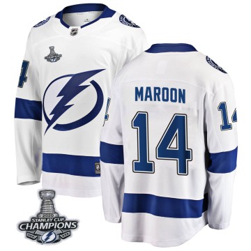 Breakaway Fanatics Branded Men's Pat Maroon Tampa Bay Lightning Away 2020 Stanley Cup Champions Jersey - White