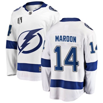 Breakaway Fanatics Branded Men's Pat Maroon Tampa Bay Lightning Away 2022 Stanley Cup Final Jersey - White