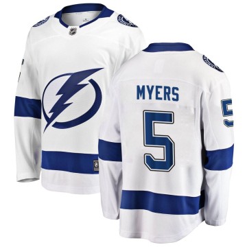 Breakaway Fanatics Branded Men's Philippe Myers Tampa Bay Lightning Away Jersey - White
