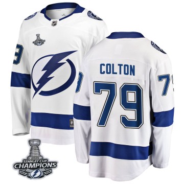 Breakaway Fanatics Branded Men's Ross Colton Tampa Bay Lightning Away 2020 Stanley Cup Champions Jersey - White