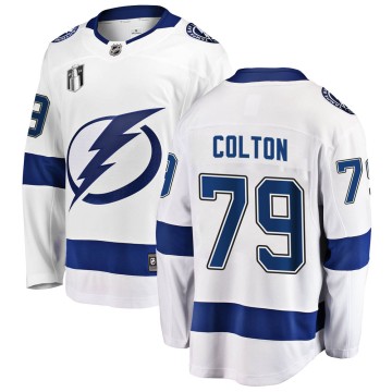 Breakaway Fanatics Branded Men's Ross Colton Tampa Bay Lightning Away 2022 Stanley Cup Final Jersey - White
