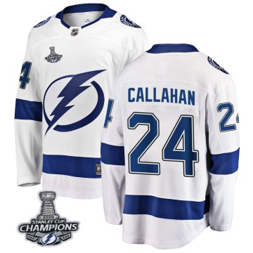 Breakaway Fanatics Branded Men's Ryan Callahan Tampa Bay Lightning Away 2020 Stanley Cup Champions Jersey - White