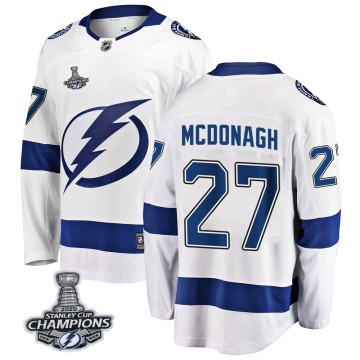 Breakaway Fanatics Branded Men's Ryan McDonagh Tampa Bay Lightning Away 2020 Stanley Cup Champions Jersey - White