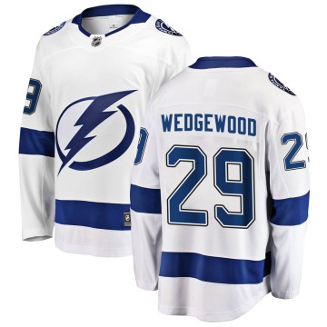 Breakaway Fanatics Branded Men's Scott Wedgewood Tampa Bay Lightning ized Away Jersey - White