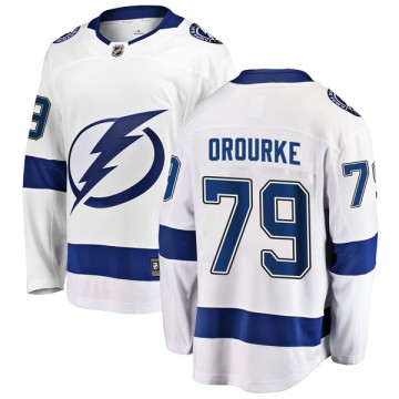 Breakaway Fanatics Branded Men's Sean Orourke Tampa Bay Lightning Away Jersey - White
