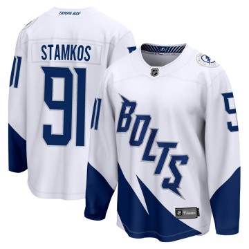 Breakaway Fanatics Branded Men's Steven Stamkos Tampa Bay Lightning 2022 Stadium Series Jersey - White