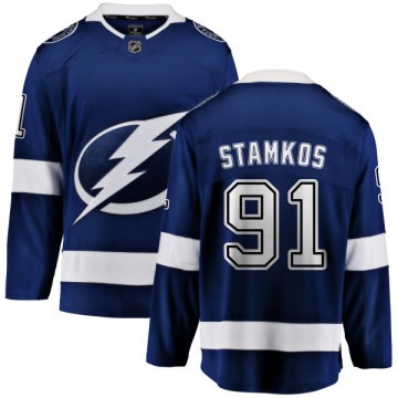 Breakaway Fanatics Branded Men's Steven Stamkos Tampa Bay Lightning Home Jersey - Blue