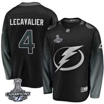 Breakaway Fanatics Branded Men's Vincent Lecavalier Tampa Bay Lightning Alternate 2020 Stanley Cup Champions Jersey - Black