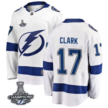 Breakaway Fanatics Branded Men's Wendel Clark Tampa Bay Lightning Away 2020 Stanley Cup Champions Jersey - White