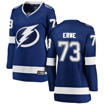 Breakaway Fanatics Branded Women's Adam Erne Tampa Bay Lightning Home Jersey - Blue