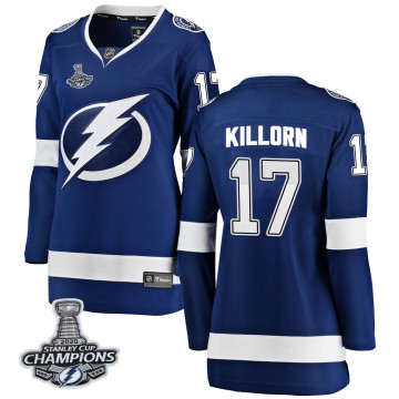 Breakaway Fanatics Branded Women's Alex Killorn Tampa Bay Lightning Home 2020 Stanley Cup Champions Jersey - Blue