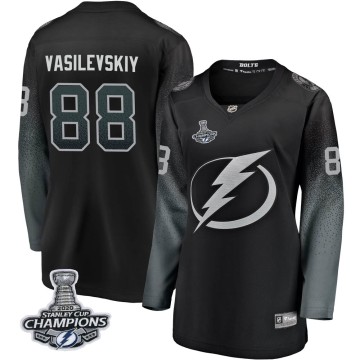 Breakaway Fanatics Branded Women's Andrei Vasilevskiy Tampa Bay Lightning Alternate 2020 Stanley Cup Champions Jersey - Black
