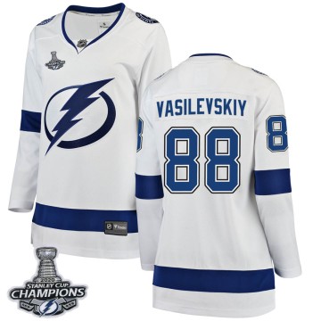 Breakaway Fanatics Branded Women's Andrei Vasilevskiy Tampa Bay Lightning Away 2020 Stanley Cup Champions Jersey - White