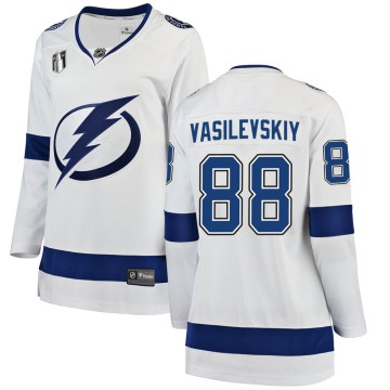 Breakaway Fanatics Branded Women's Andrei Vasilevskiy Tampa Bay Lightning Away 2022 Stanley Cup Final Jersey - White