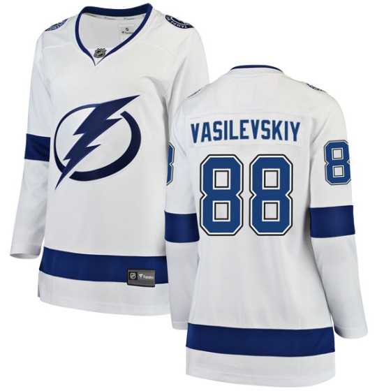 Breakaway Fanatics Branded Women's Andrei Vasilevskiy Tampa Bay Lightning Away Jersey - White