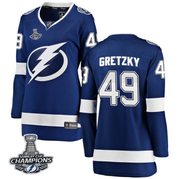 Breakaway Fanatics Branded Women's Brent Gretzky Tampa Bay Lightning Home 2020 Stanley Cup Champions Jersey - Blue