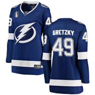 Breakaway Fanatics Branded Women's Brent Gretzky Tampa Bay Lightning Home 2022 Stanley Cup Final Jersey - Blue