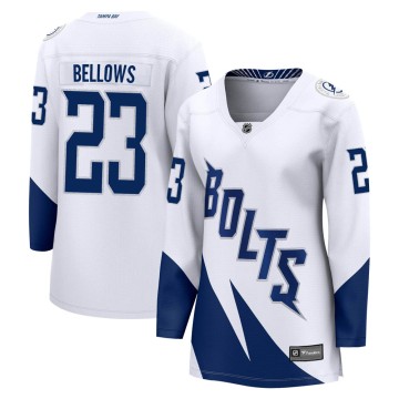 Breakaway Fanatics Branded Women's Brian Bellows Tampa Bay Lightning 2022 Stadium Series Jersey - White