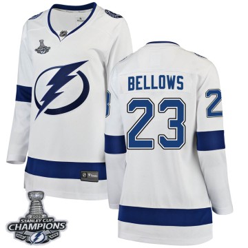 Breakaway Fanatics Branded Women's Brian Bellows Tampa Bay Lightning Away 2020 Stanley Cup Champions Jersey - White