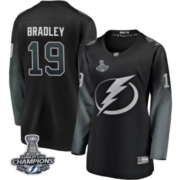 Breakaway Fanatics Branded Women's Brian Bradley Tampa Bay Lightning Alternate 2020 Stanley Cup Champions Jersey - Black