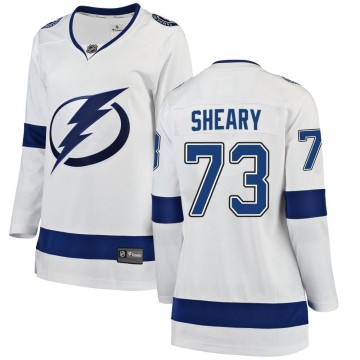Breakaway Fanatics Branded Women's Conor Sheary Tampa Bay Lightning Away Jersey - White